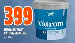 Coop Obs INFRA 05/matt våtromsmaling tilbud