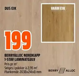Coop Obs Berryalloc nordkapp 1-stav laminatgulv tilbud