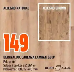 Coop Obs Berryalloc cadenza laminatgulv tilbud