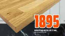Coop Obs Benkeplate heltre eik 27 mm tilbud