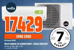 Coop Obs Wilfa narvik 30 varmepumpe, ferdig montert tilbud