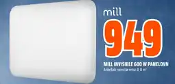 Coop Obs MILL Invisible 600 w panelovn tilbud