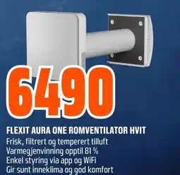 Coop Obs Flexit aura one romventilator hvit tilbud