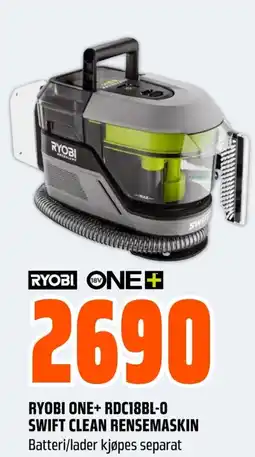 Coop Obs RYOBI One+ rdc18bl-0 swift clean rensemaskin tilbud