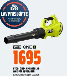 Coop Obs RYOBI ONE+ Hp ry18blxd whisper løvblåser tilbud