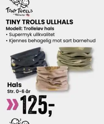 Sport Outlet TINY TROLLS Ullhals tilbud
