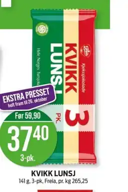 Kiwi Kvikk Lunsj tilbud