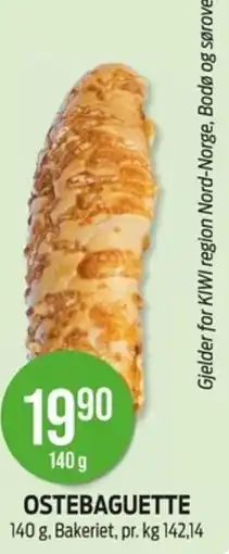 Kiwi Ostebaguette tilbud