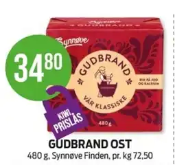 Kiwi Gudbrand ost tilbud