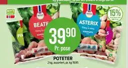 Kiwi POTETER, NOK 39.9 tilbud