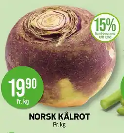 Kiwi NORSK KÅLROT, NOK 19.9 tilbud