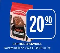Rema 1000 SAFTIGE BROWNIES, NOK 20.9 tilbud