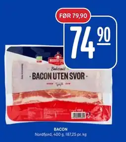 Rema 1000 BACON, NOK 74.9 tilbud