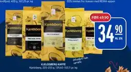 Rema 1000 KJELDSBERG KAFFE., NOK 34.9 tilbud