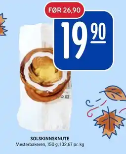 Rema 1000 SOLSKINNSKNUTE, NOK 19.9 tilbud