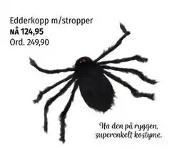 Nille Edderkopp m/stropper, NOK 124.95 tilbud
