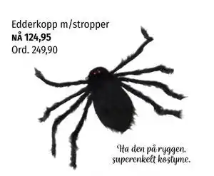 Nille Edderkopp m/stropper, NOK 124.95 tilbud