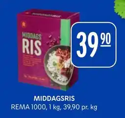 Rema 1000 MIDDAGSRIS, NOK 39.9 tilbud