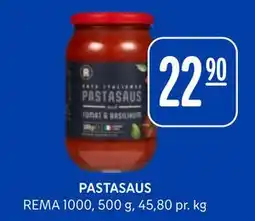 Rema 1000 PASTASAUS, NOK 22.9 tilbud