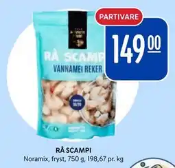 Rema 1000 RÅ SCAMPI, NOK 149 tilbud