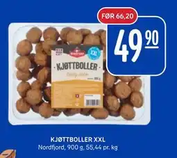 Rema 1000 KJØTTBOLLER XXL, NOK 49.9 tilbud