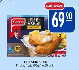 Rema 1000 FISH & CRISP 6PK, NOK 69.9 tilbud