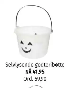 Nille Selvlysende godteribøtte, NOK 41.95 tilbud
