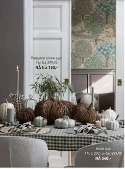 Kid Interiør Pumpkin straw pynt, NOK 150 tilbud