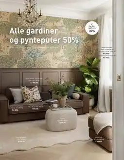 Kid Interiør Alle gardiner og pynteputer 50% tilbud
