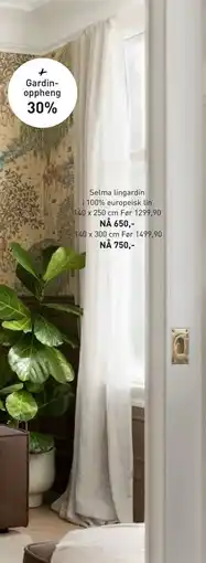 Kid Interiør Selma lingardin tilbud