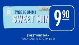 Rema 1000 SWEETMINT 10PK, NOK 9.9 tilbud