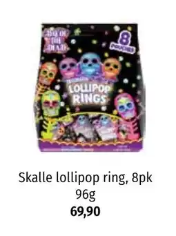 Nille Skalle lollipop ring, 8pk 96g, NOK 69.9 tilbud
