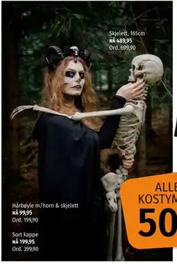 Nille Sort kappe, NOK 199.95 tilbud