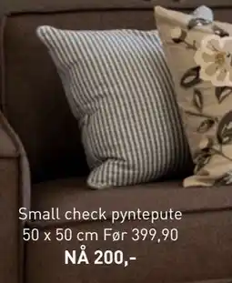 Kid Interiør Small check pyntepute, NOK 200 tilbud