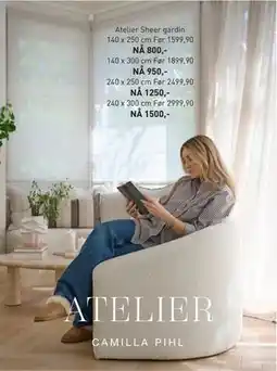 Kid Interiør Atelier Sheer gardin tilbud
