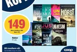 Coop Extra Bøker, NOK 199, Medlemspris tilbud
