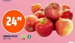 Coop Obs NORSKE EPLER, NOK 24.9 tilbud