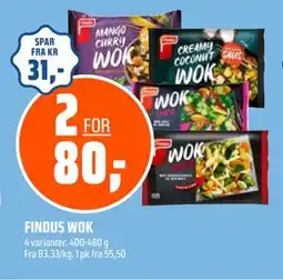 Coop Obs FINDUS WOK, NOK 80 tilbud