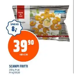 Coop Obs SCAMPI FRITTI, NOK 39.9 tilbud