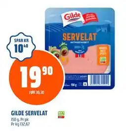 Coop Obs GILDE SERVELAT, NOK 19.9 tilbud