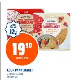 Coop Obs COOP PANNEKAKER, NOK 19.9 tilbud