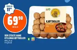 Coop Obs DEN STOLTE HANE KYLLINGKJØTTBOLLER, NOK 69.9 tilbud