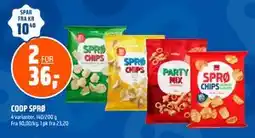 Coop Obs COOP SPRØ, NOK 36 tilbud