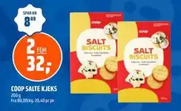 Coop Obs COOP SALTE KJEKS, NOK 32 tilbud