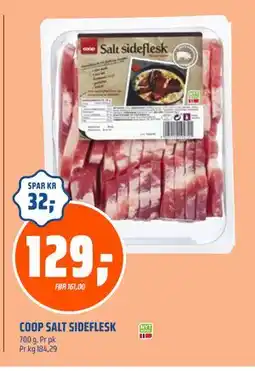 Coop Obs COOP SALT SIDEFLESK, NOK 129 tilbud