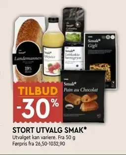 Coop Mega STORT UTVALG SMAK tilbud