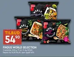 Coop Mega FINDUS WORLD SELECTION, NOK 54.9 tilbud