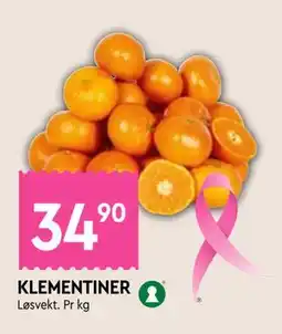 Coop Mega KLEMENTINER, NOK 34.9 tilbud