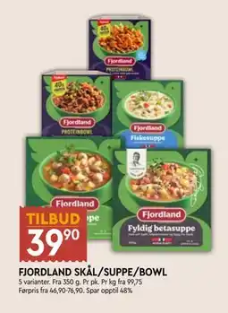 Coop Mega FJORDLAND SKÅL/SUPPE/BOWL, NOK 39.9 tilbud