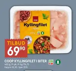 Coop Mega COOP KYLLINGFILET I BITER, NOK 69.9 tilbud